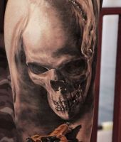 3d czaszka maszynka do tatuowania