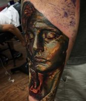 tatuowanie realistycznej twarzy