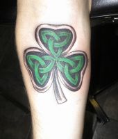koniczyna - celtycke wzory tatuaży