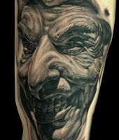 wiedźma twarz tatuaż