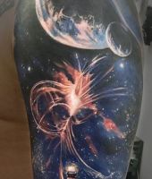 kosmos wzory tatuaży