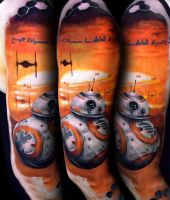 gwiezdne wojny tatuaże roboty