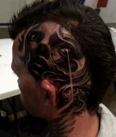 tatuaże na głowie | twarz