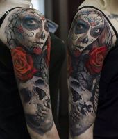 śmierć santa muerte czaszka tatuaże