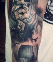 wiking i jego łódź