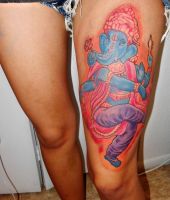 niebieski Hinduski słoń