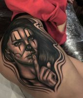 pomalowany czubek nosa