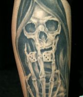 kości do gry i śmierć