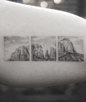 góry tatuaż tryptyk