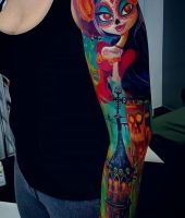 bajkowe tatuaże na ręce