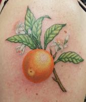 owoce tatuaże