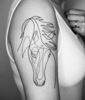 tatuaże rysunki - koń