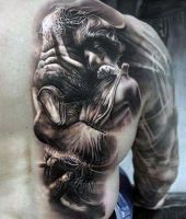 iluzje tatuaże z kobietami i twarzami