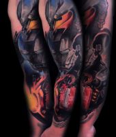 Iron Man tatuaż na ręce