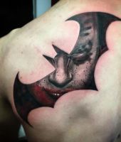 batman joker tatuaż logo