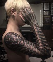 szkielet ręki tatuaż