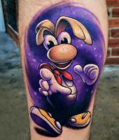 Rayman - tatuaż z gry
