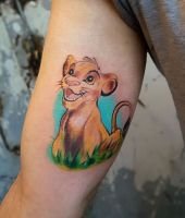 simba tatuaż król lew