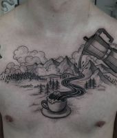 kawa po turecku w górach