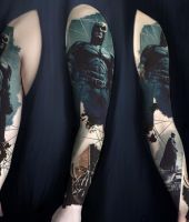 Batman duży tatuaż na ręce