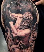 Poseidon - tatuaże Bogowie