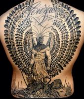 big wings angel tattoo