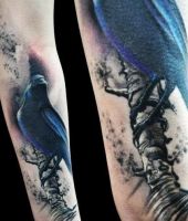 black bird tattoos