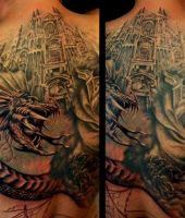 fajny tatuażna plecach