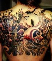 horror tatuaż