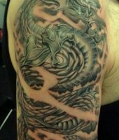 iron dragon tattoo