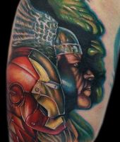 iron man hulk tattoo