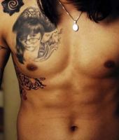 kobieta pirat i tribale