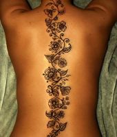 kwiatki na kręgosłupie