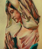 Matka Boska, tatuaże