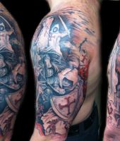 rycerze tatuaże