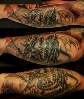 rycerz walczy ze smokiem