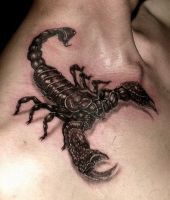 skorpion tatuaż 3d