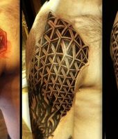 tatuaże 3d na ramieniu