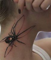 tatuaże pająki 3d