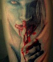 wampir tatuaż, cisza