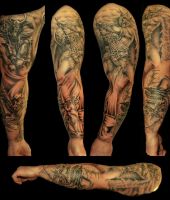 wiking tatuaż na ręce