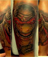 wojownicze żółwie ninja, tatuaże
